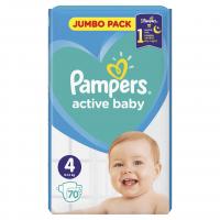 Scutece Pampers Active Baby 4 Maxi Jumbo Pack 70 buc